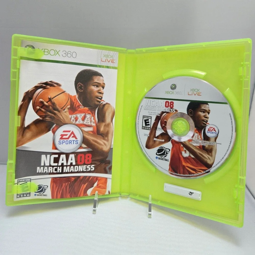 NCAA 08 March Madness - Microsoft Xbox 360 - Complete CIB W/‎ Manual Tested